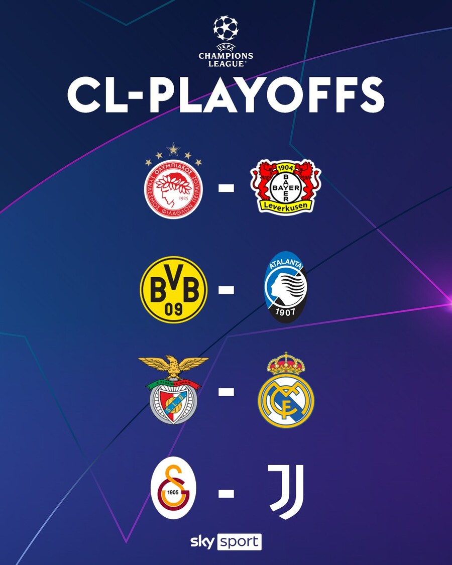 [공식발표] '무리뉴의 벤피카vs레알 또 붙는다!' UCL 16강 PO 대진표 공개...이강인 PSG는 AS모나코와 격돌