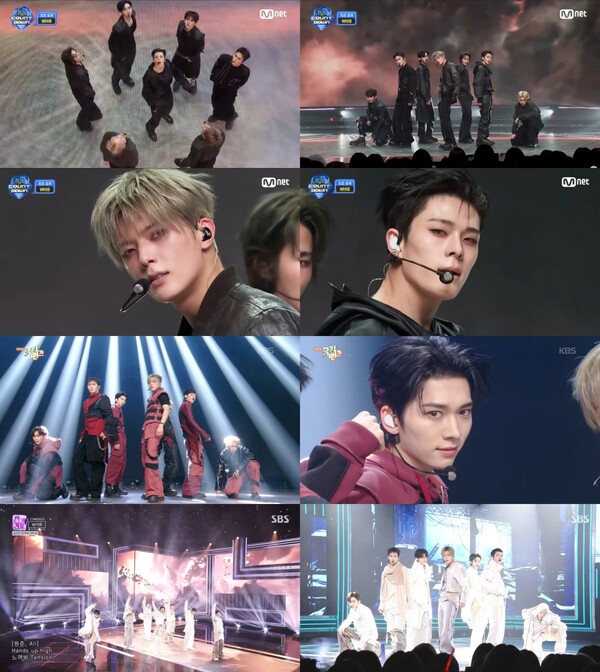 휘브, 컴백 첫주 '커리어 하이' 달성…폭발적 칼군무로 무대 장악→음반+뮤직 1위 강타