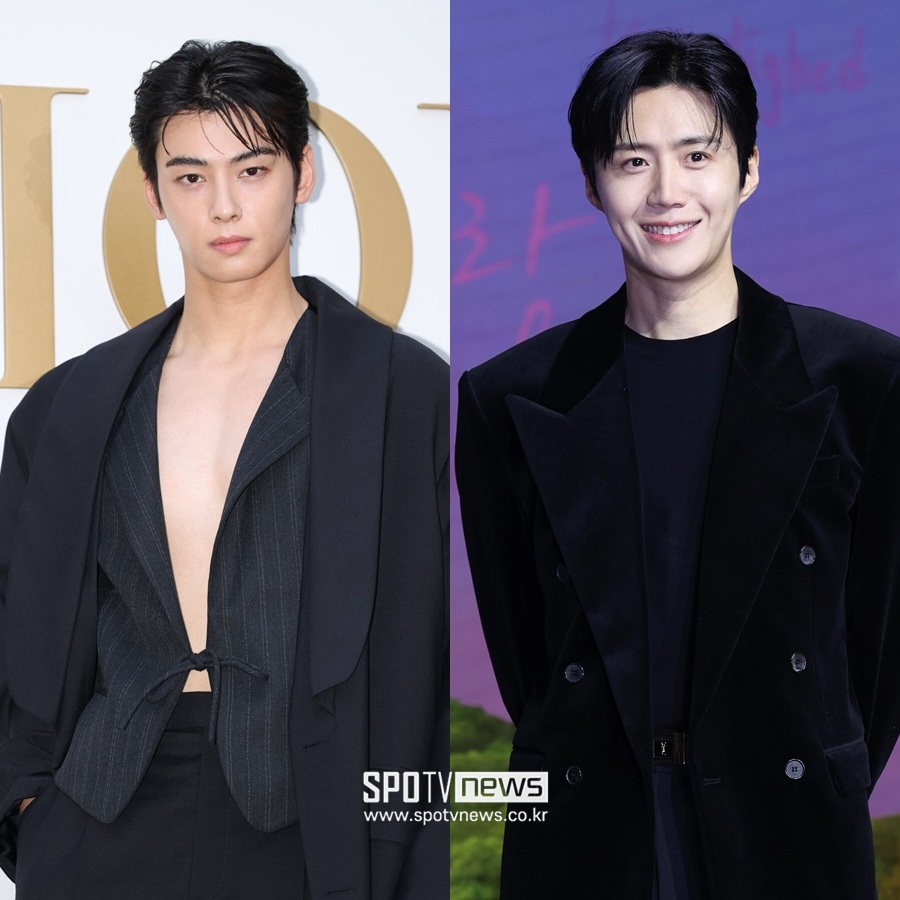 ▲ 차은우(왼쪽), 김선호.  ⓒ곽혜미 기자
