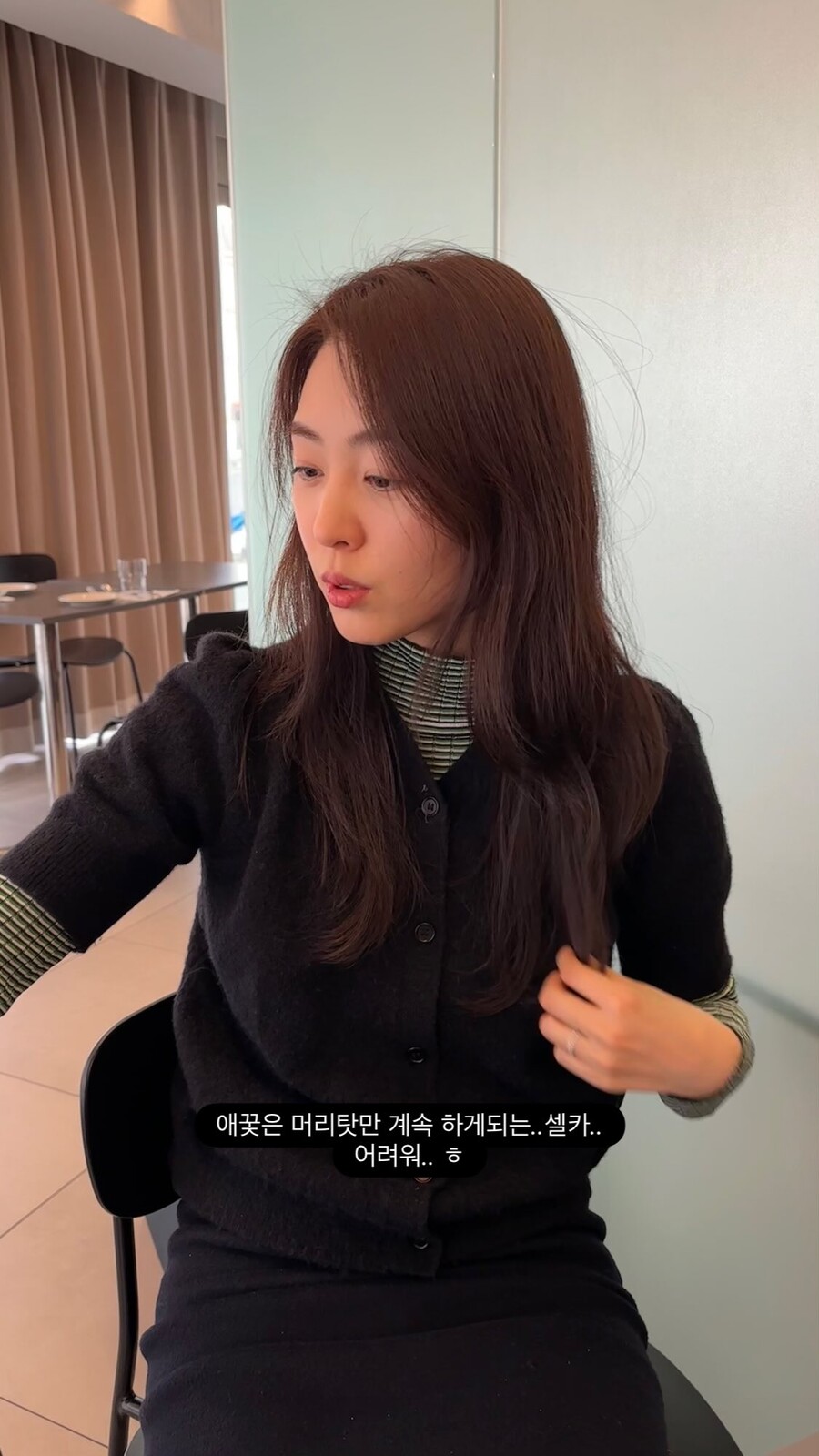 "애꿎은 머리 탓" 이연희, 셀카 어렵다더니…여전한 청초미