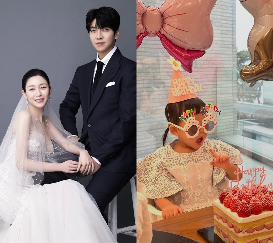 '이승기♥' 이다인, 1년 만에 SNS 재개, 두돌 딸 공개 "사랑해 우리 아가"