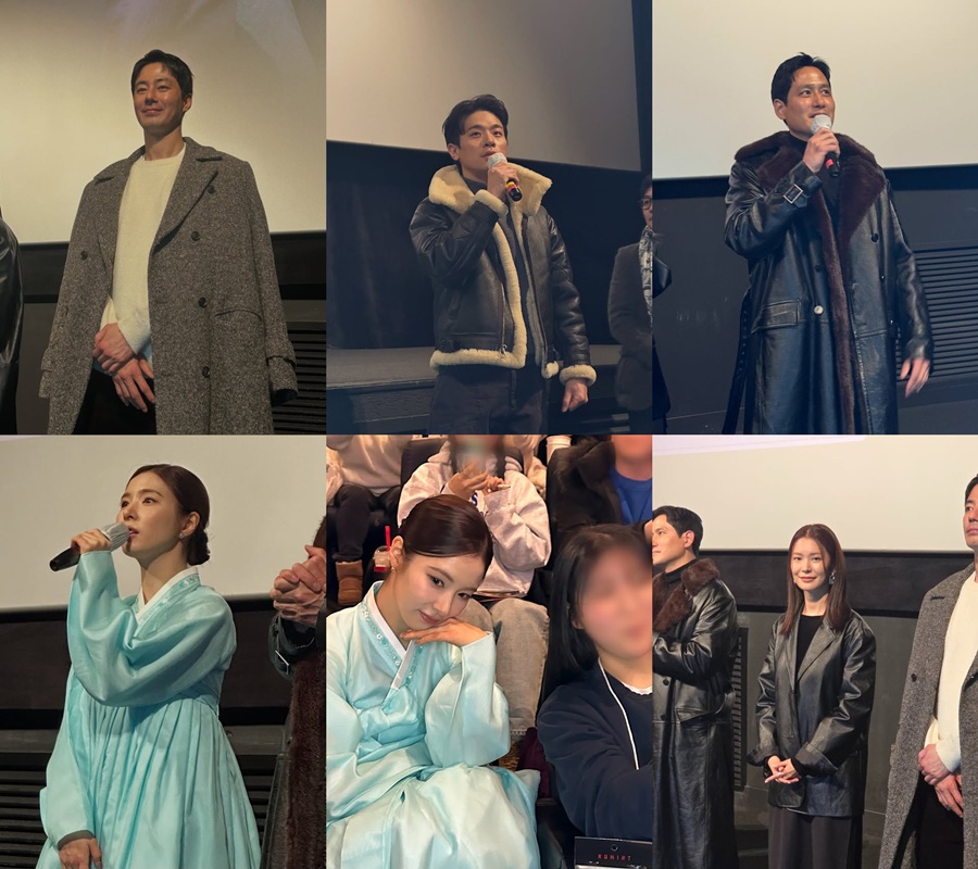 "옥색 한복 소화력 무슨 일"…'휴민트' 스크린 찢고 나왔다, 영화 의상 그대로 무대인사 '반응 폭발'