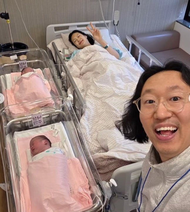 김경진, 난임 끝 쌍둥이 출산 소감 "엄마 ♥전수민 위대해"