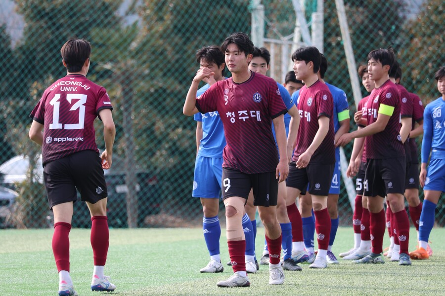 ▲ 전북 현대 유스 출신 청주대의 정찬양. ⓒ한국대학축구연맹