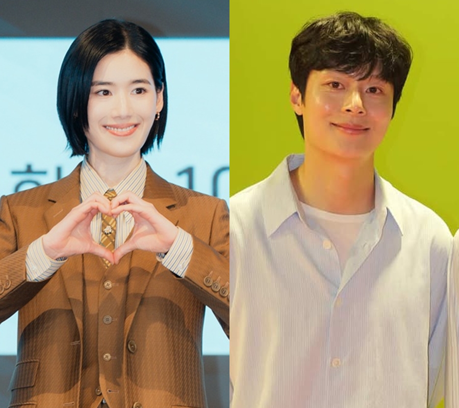 정은채♥김충재, 3년째 공개열애 '이상 무'…박수에 손하트 화답 '알콩달콩'[이슈S]