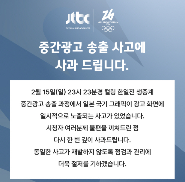 사태의 심각성을 직감적으로 느낀 캐스터는 6엔드 시작에 앞서 “광고 중 예기치 않은 그래픽이 나갔다. 일반적으로 저희가 보내드려서는 안 되는 그런 상황 속에 나갔다”고 당황하면서 “그 부분에 대해 양해의 말씀 드린다”고 일단 방송국을 대신해 사과했다. 