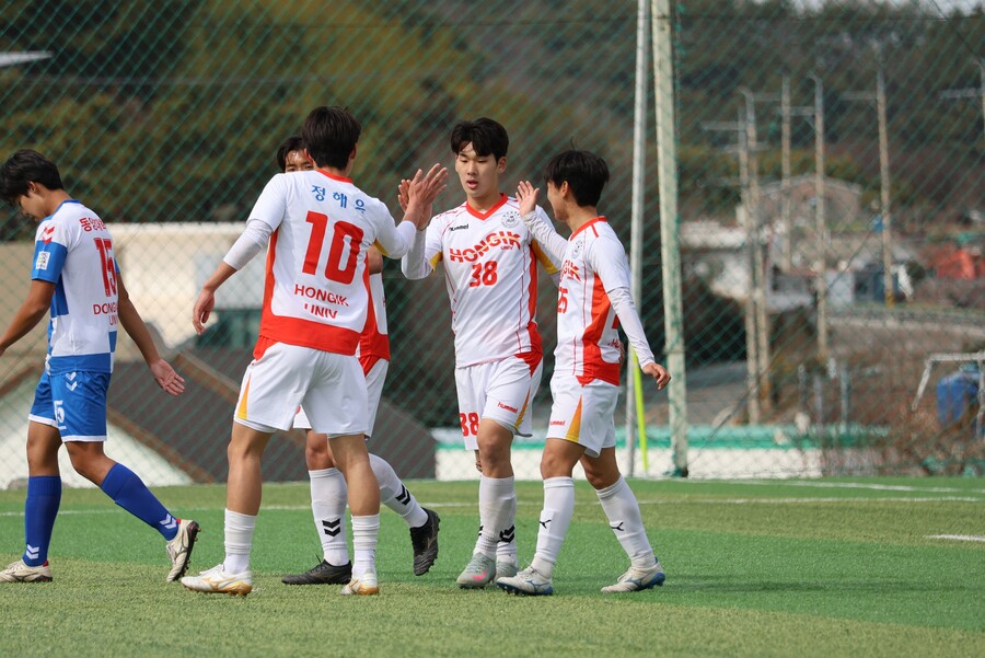 ▲ 홍익대 공격수 유정찬. ⓒ한국대학축구연맹