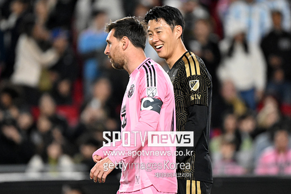 '손흥민 활짝, 메시 짜증만' 2629일 만에 맞대결! 승자는 SON→1도움...LAFC, 인터 마이애미에 3-0 완승