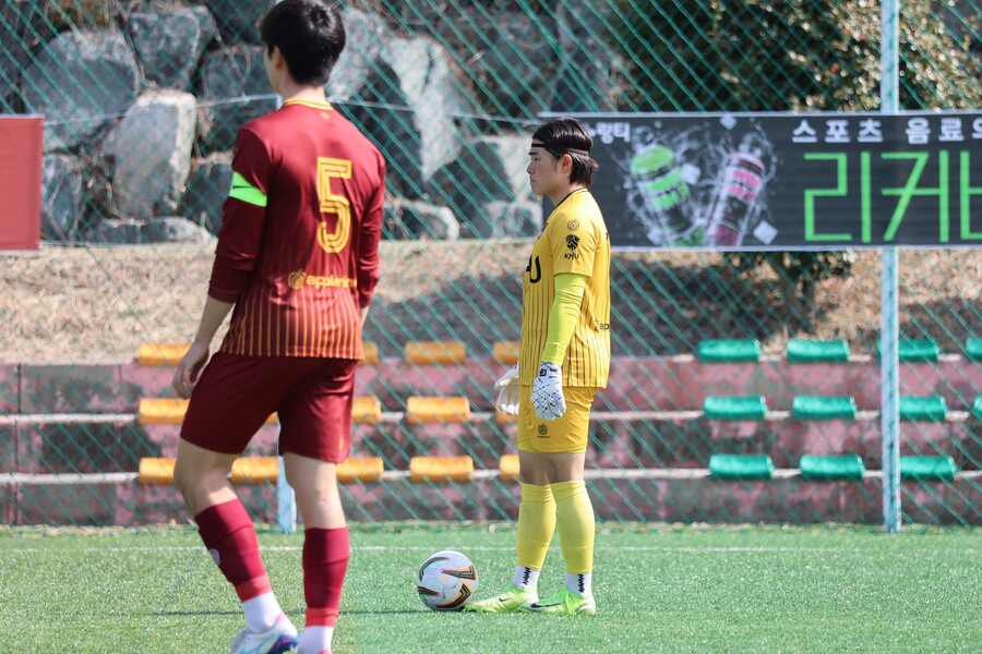 ▲ 경희대 골키퍼 이준희. ⓒ한국대학축구연맹