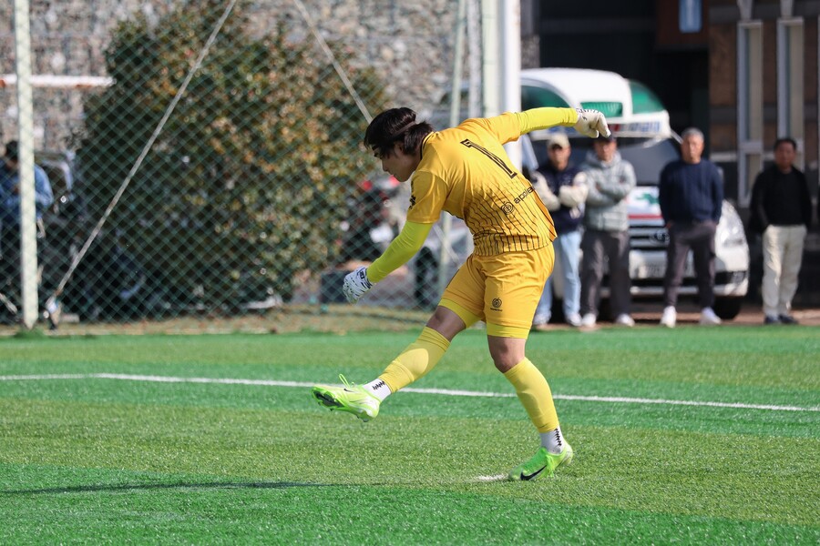 ▲ 경희대 골키퍼 이준희. ⓒ한국대학축구연맹