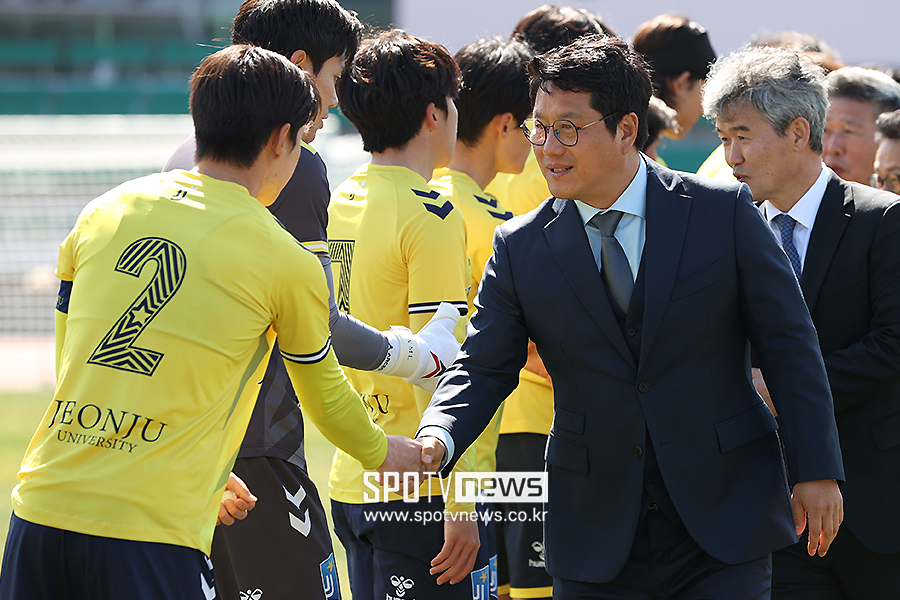 [포토S] 박한동 회장, '멋진 경기 펼쳐주세요'