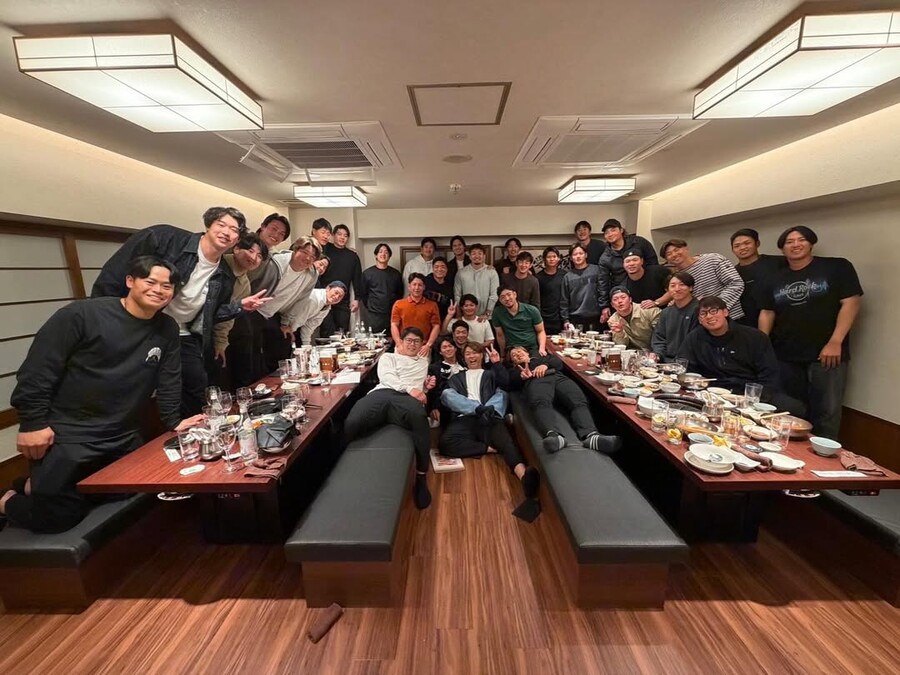 ▲ 일본야구 대표팀 회식 ⓒ오타니 쇼헤이 인스타그램