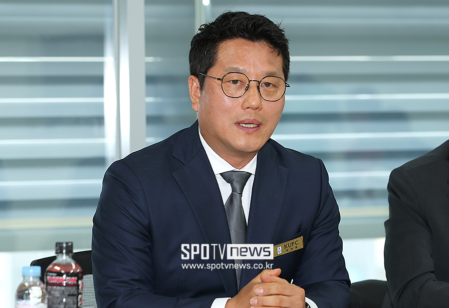 ▲ 한국대학축구연맹 박한동 회장 ⓒ곽혜미 기자