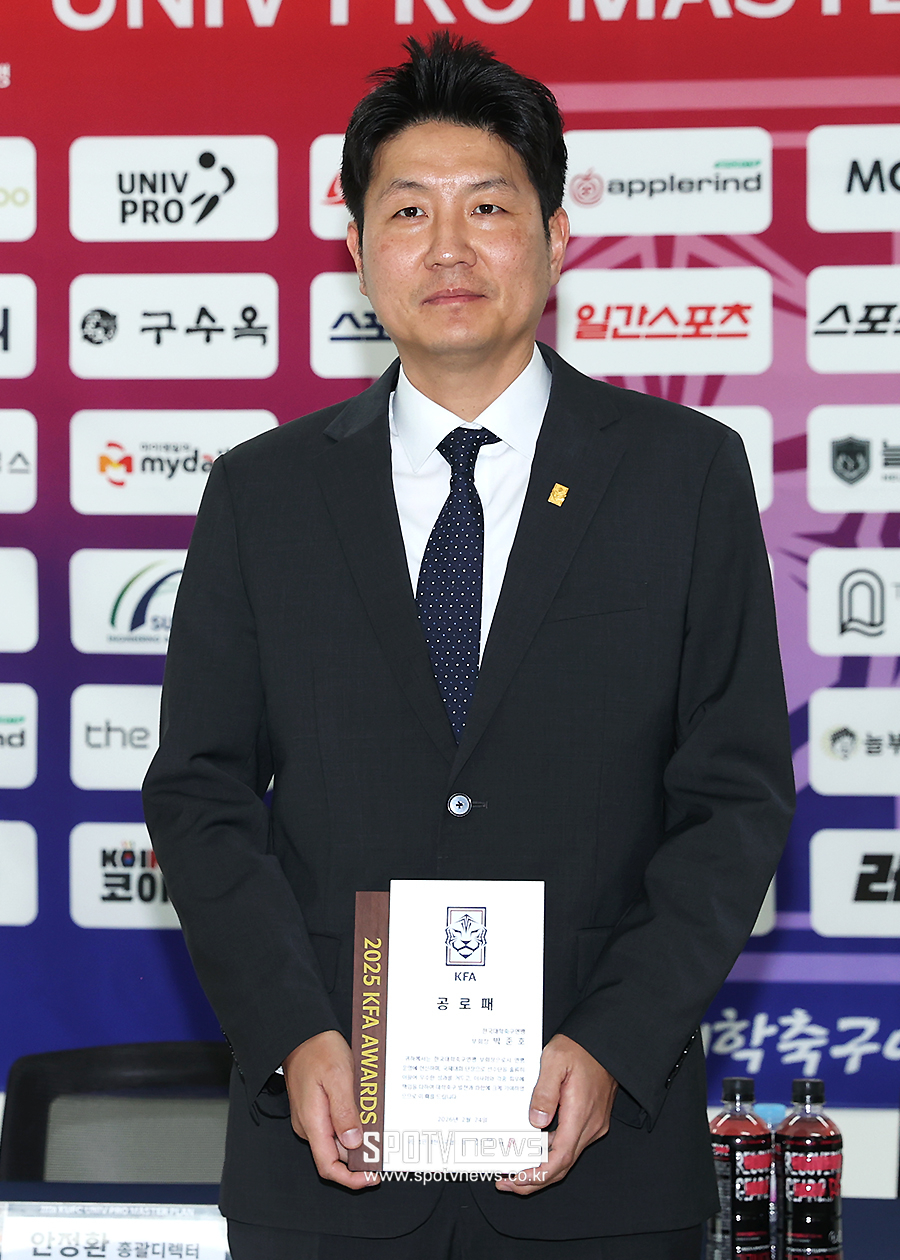▲ 한국대학축구연맹 박준호 부회장 ⓒ곽혜미 기자