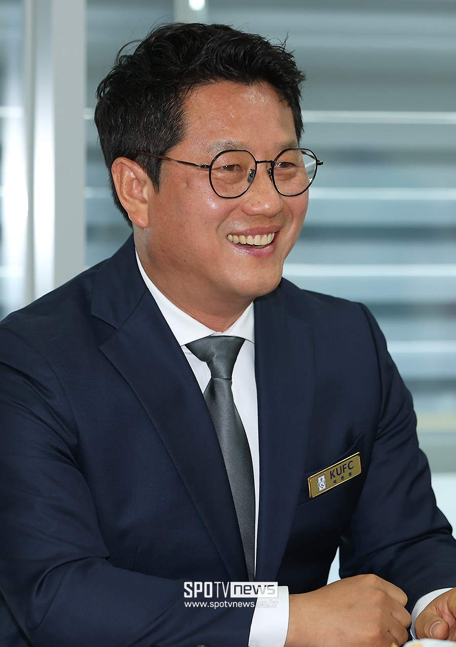 ▲ 한국대학축구연맹 박한동 회장 ⓒ곽혜미 기자