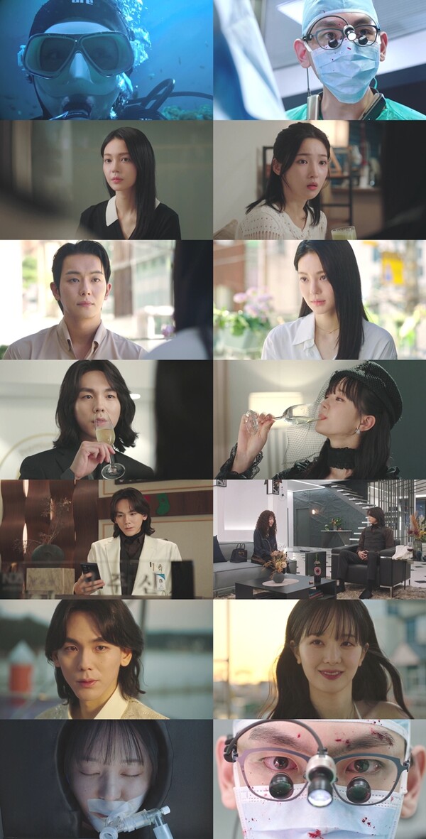 ▲ 14일 방송된 TV조선 '닥터신' 첫화 장면들. 방송화면 캡처