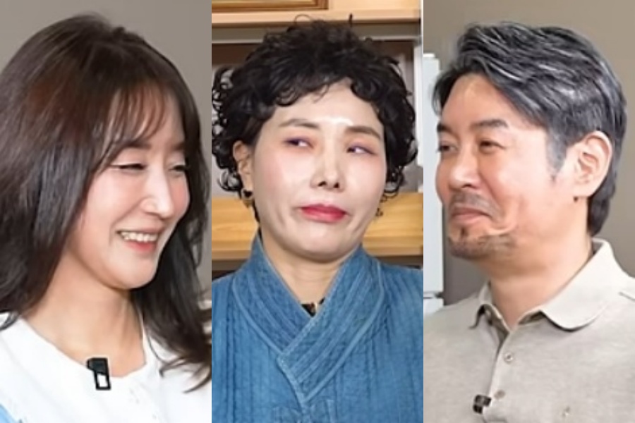 ▲ 왼쪽부터 김대희의 아내, 신봉선, 김대희. 출처|유튜브 채널 '꼰대희' 캡쳐