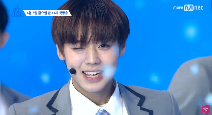 ▲ 박지훈. 출처ㅣ프로듀스101 나야나 영상 캡처