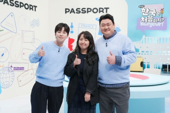 ▲ 왼쪽부터 딘딘, 전민경 PD, 김준현. 제공|MBC에브리원 '어서와 한국은 처음이지'