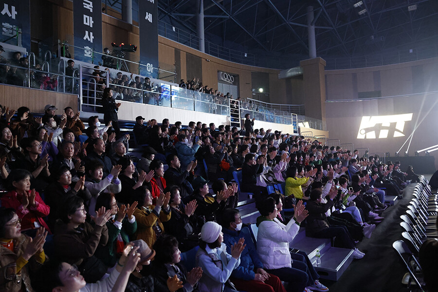 2026 두나무 프로탁구 시리즈1 경기장을 찾은 관중들. ⓒKTTP