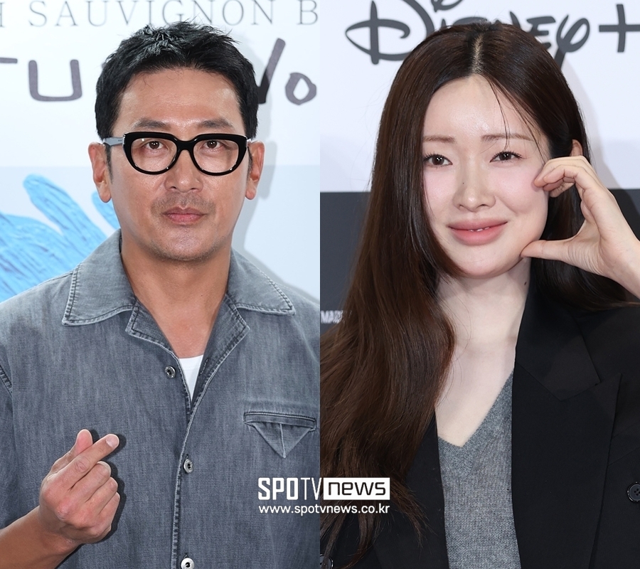 ▲ 하정우(왼쪽)와 차정원. ⓒ곽혜미 기자
