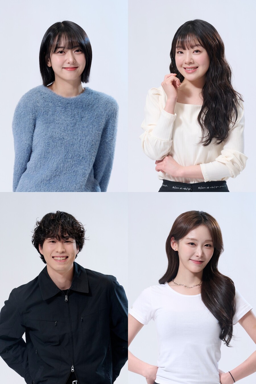 ▲ 신입 크루 프로필 안주미(상단 좌측부터), 이아라, 정창환, 정희수. 제공| 쿠팡플레이