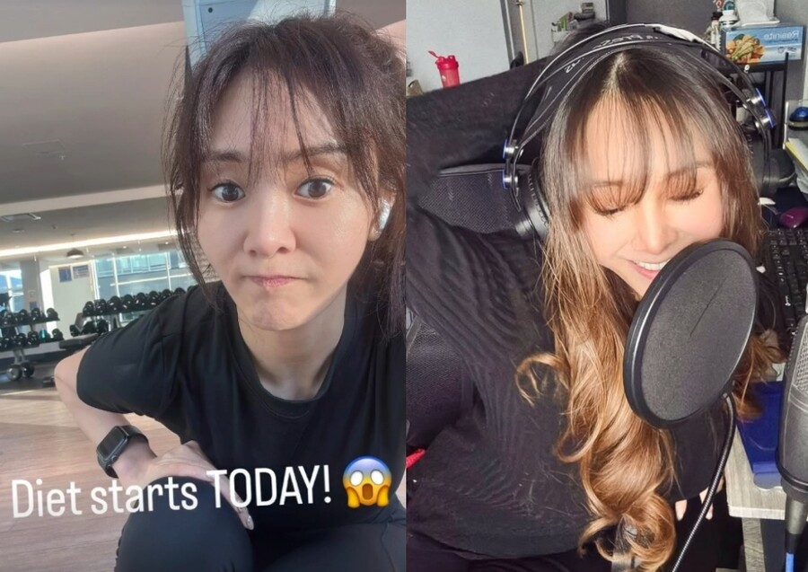 ▲ 가수 지나가 운동하는 일상을 공개했다. 출처|지나 인스타그램