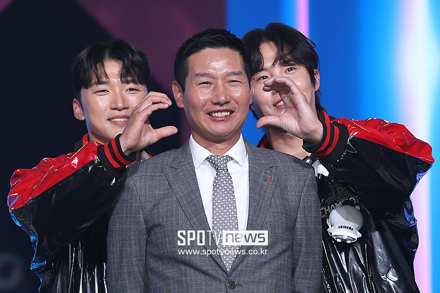 ▲ 박해민 염경엽 감독 임찬규 ⓒ곽혜미 기자