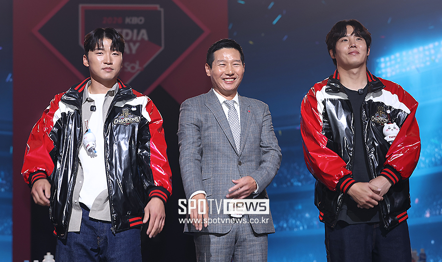 ▲ 박해민 염경엽 감독 임찬규 ⓒ곽혜미 기자