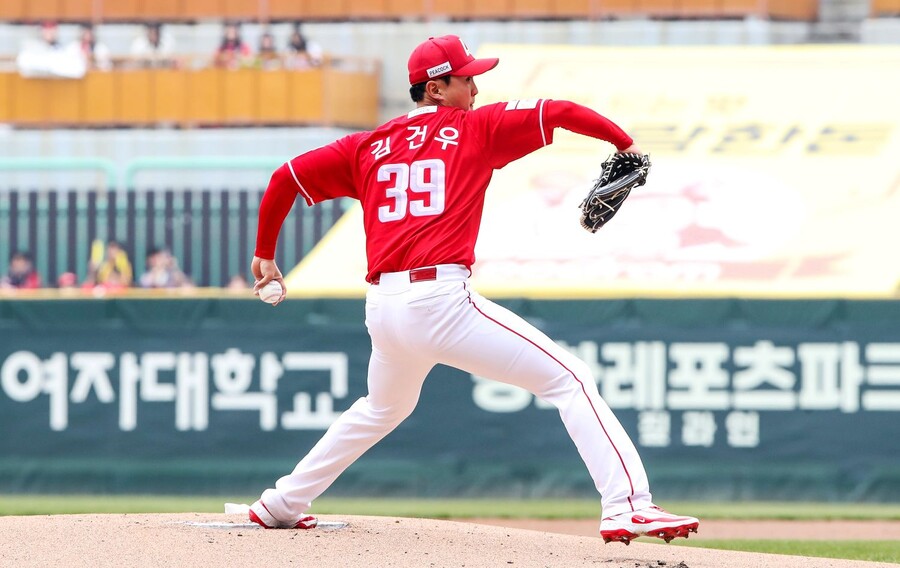 ▲ 올 시즌 SSG 선발진의 키를 쥐고 있는 김건우 ⓒSSG랜더스
