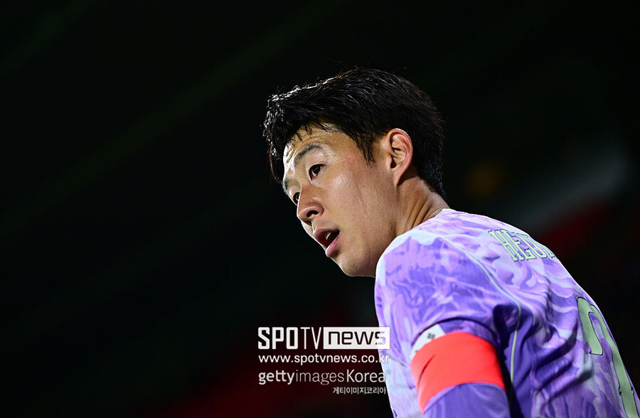 ▲ 한국이 자랑하는 공격수 손흥민이 월드컵의 해인 2026년 들어 무득점이 길어지고 있다. 소속팀과 대표팀 포함 11경기에서 1골에 머문다. 그 1골도 페널티킥 득점이라 10경기가 넘도록 필드골이 없다.