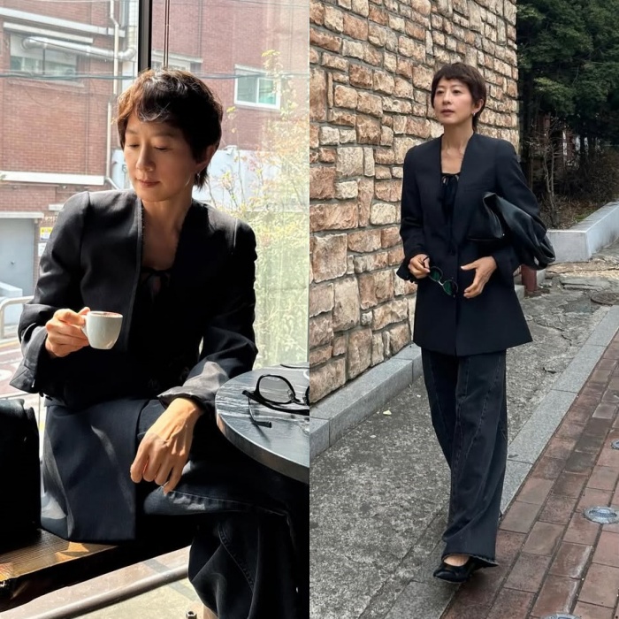 김희애, 숏컷 파격 변신…여전히 우아한 자태