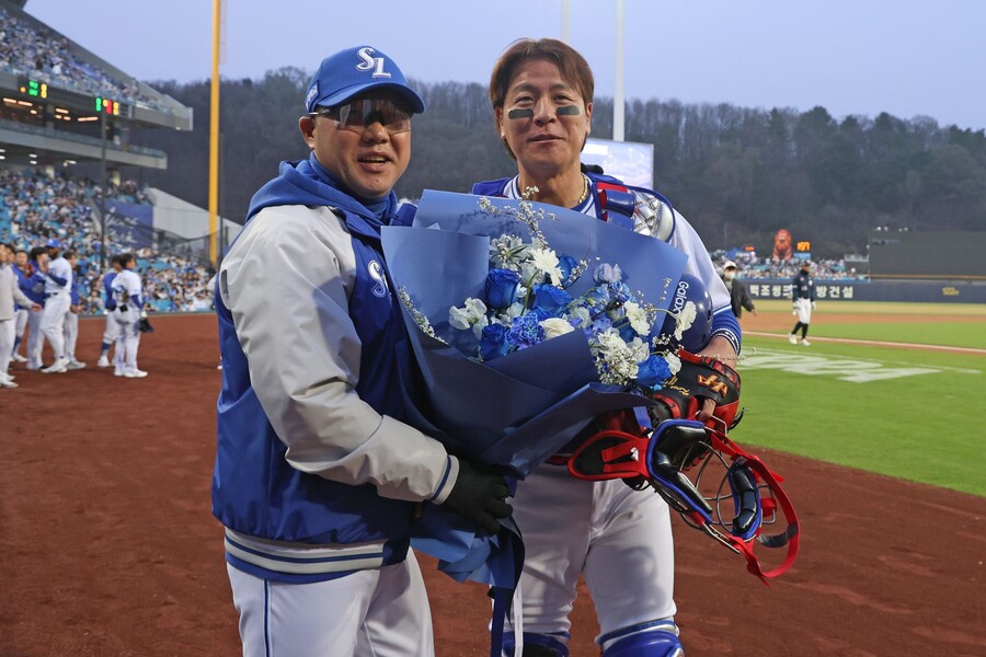 ▲ 박진만 삼성 감독은 이들의 타격 사이클이 조만간 올라올 것이라 기대하며 인내하고 있다 ⓒ삼성라이온즈