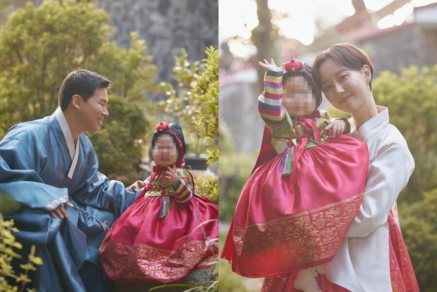 ▲ 이유영이 첫째 딸과 함께 찍은 한복 사진을 공개했다. 출처|이유영 인스타그램