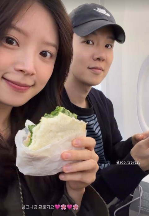 ▲ 김지영이 남편 윤수영과 일본 여행을 떠났다. 출처|김지영 인스타그램