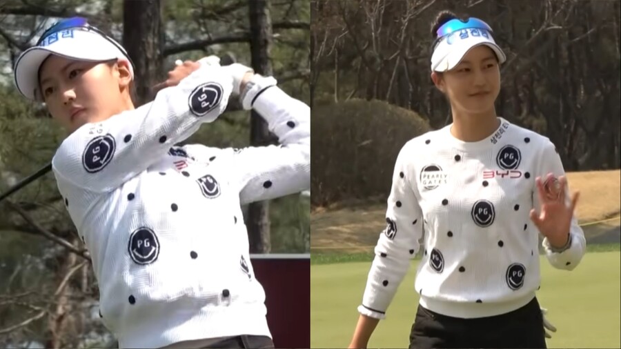 ▲ 프로 골퍼 송지아. 출처| 'SBS Golf' 유튜브