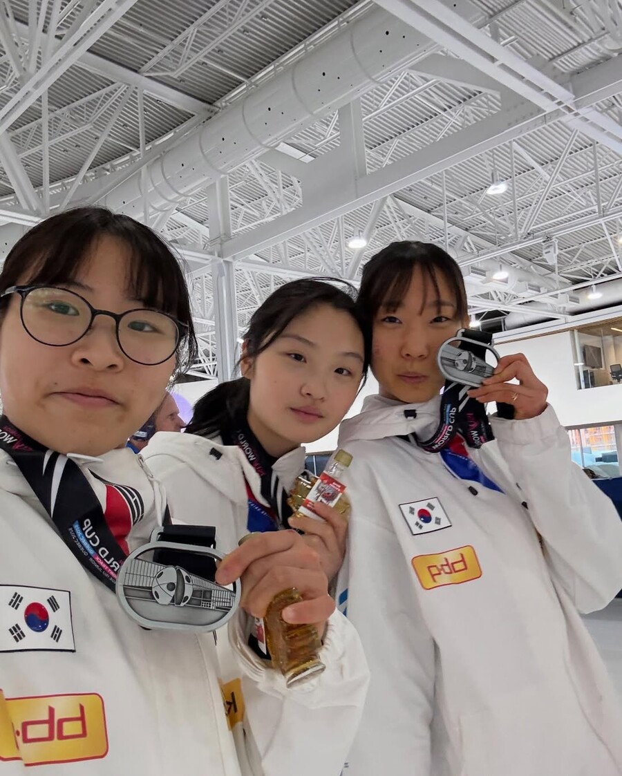 ▲ 김민지(좌), 오송미(중), 강민지(우) ⓒ김민지 SNS