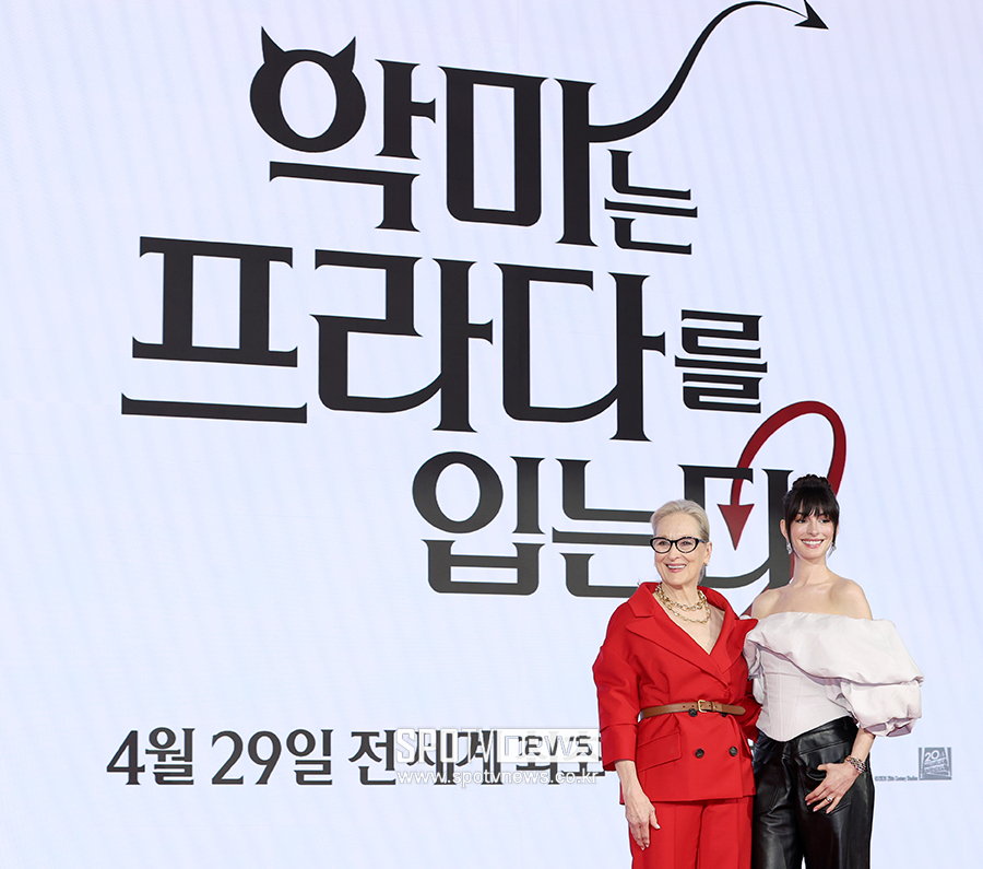 ▲ 메릴 스트립 앤 해서웨이 ⓒ곽혜미 기자