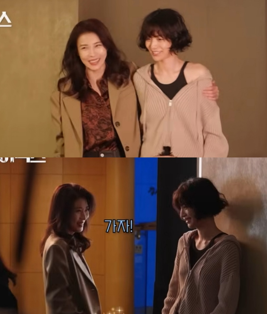 ▲ 하지원과 나나가 훈훈한 선후배 케미로 눈길을 끌었다. 출처|ENA 공식 유튜브 채널 캡쳐