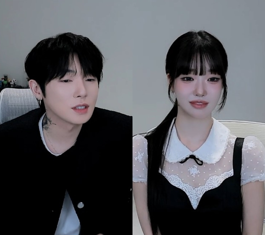 ▲ BJ케이(왼쪽)과 과즙세연. 출처|케이 라이브 방송 캡처