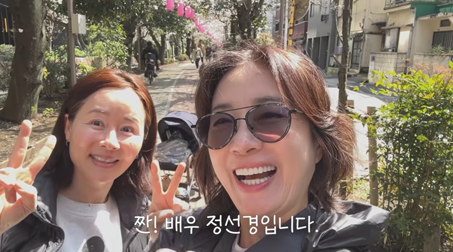 ▲ 정선경(왼쪽)과 오연수. 출처|오연수 유튜브 캡처