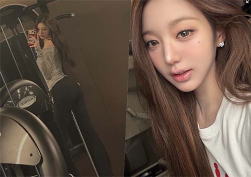 '아찔한 애플힙' 아이브 장원영, 레깅스 입고 뽐낸 반전 S라인
