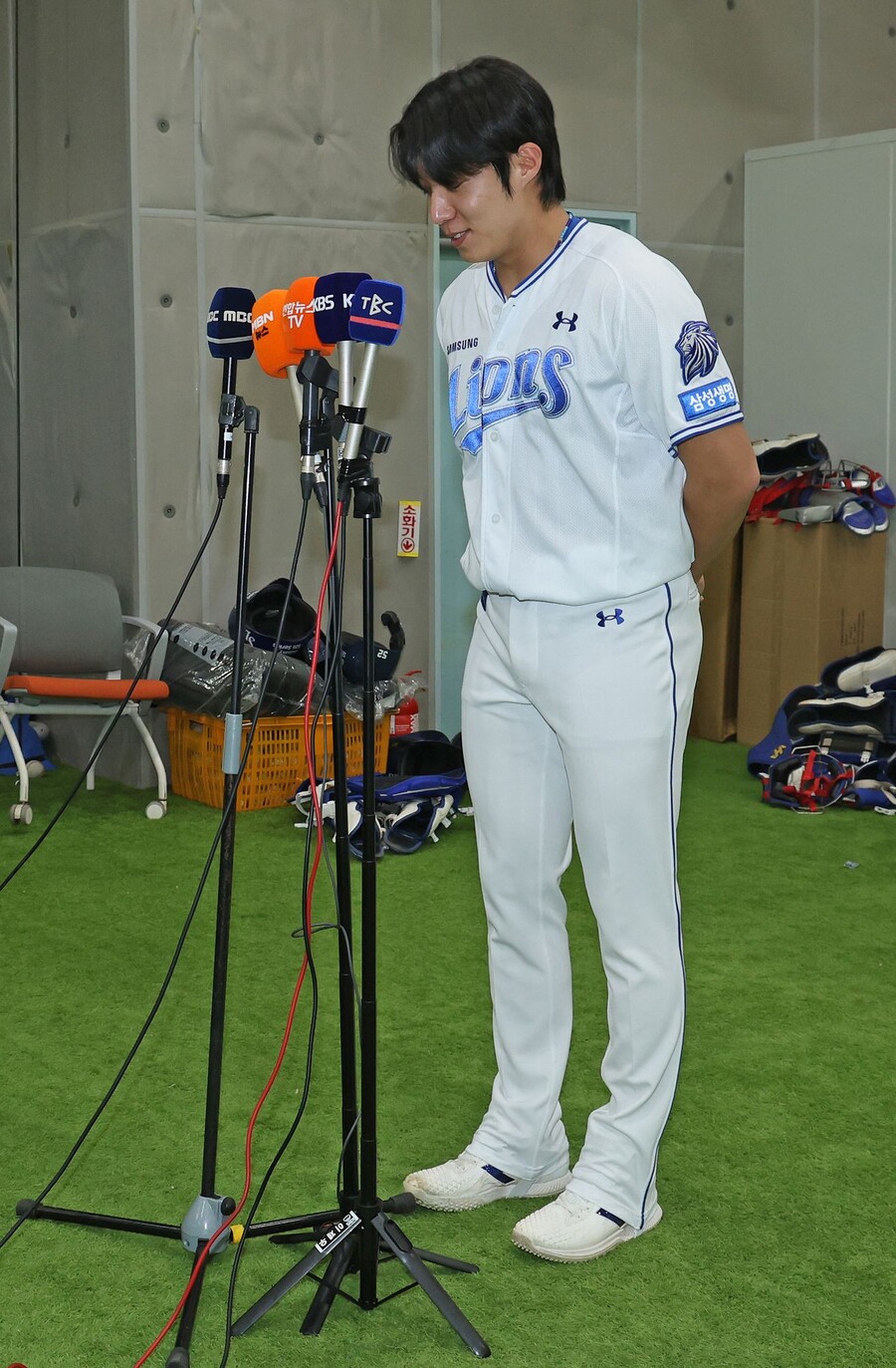 "죄송합니다" 원태인 사과 전화 받은 정수성 코치, 뭐라고 말했나…"너무나 감사하게도"