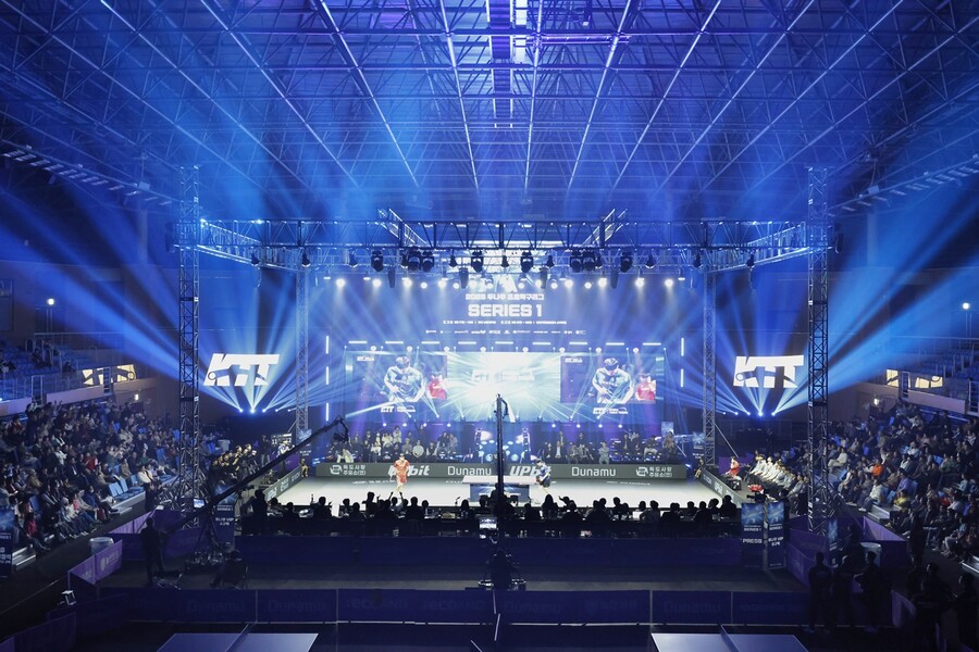 2026 두나무 프로탁구 시리즈1 본선이 열린 인천국제공항공사 스카이돔. ⓒKTTP