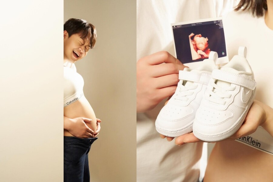 ▲ 개그맨 정재형이 아내와 함께한 만삭 화보를 공개했다. 출처|정재형 인스타그램