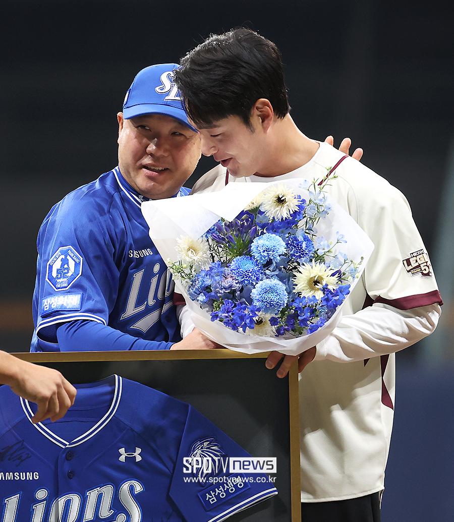 ▲ 박진만 감독 박병호 코치 ⓒ곽혜미 기자