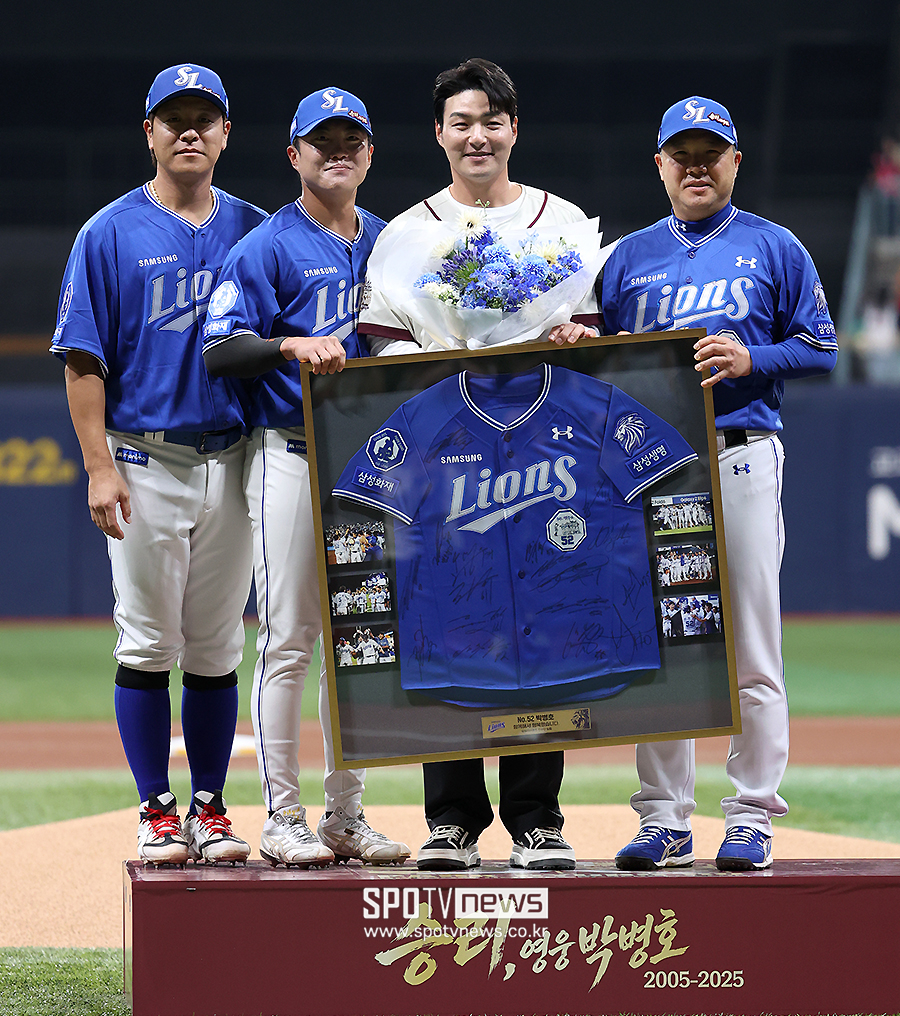 ▲ 강민호 류지혁 박병호 박진만 감독 ⓒ곽혜미 기자