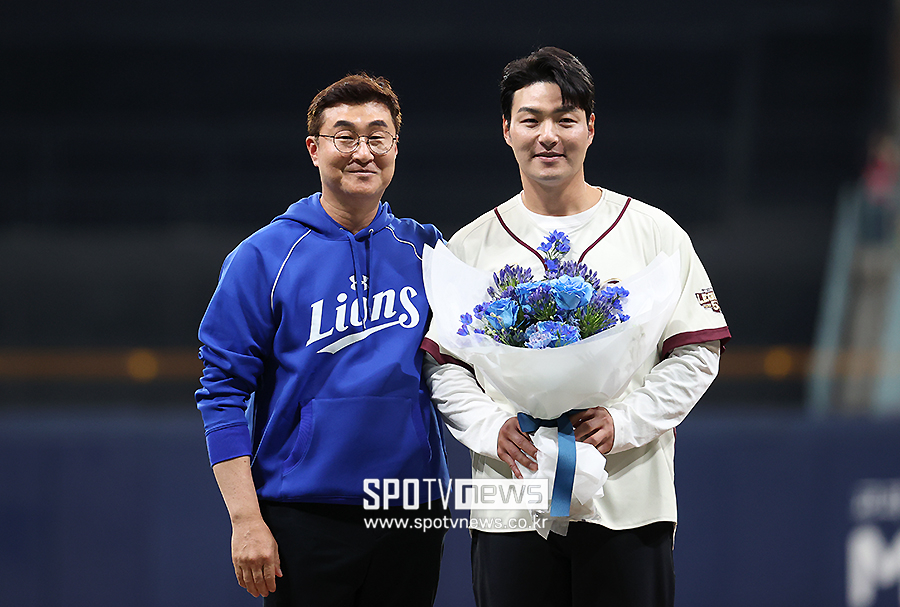 ▲ 삼성 이종열 단장 박병호 코치 ⓒ곽혜미 기자