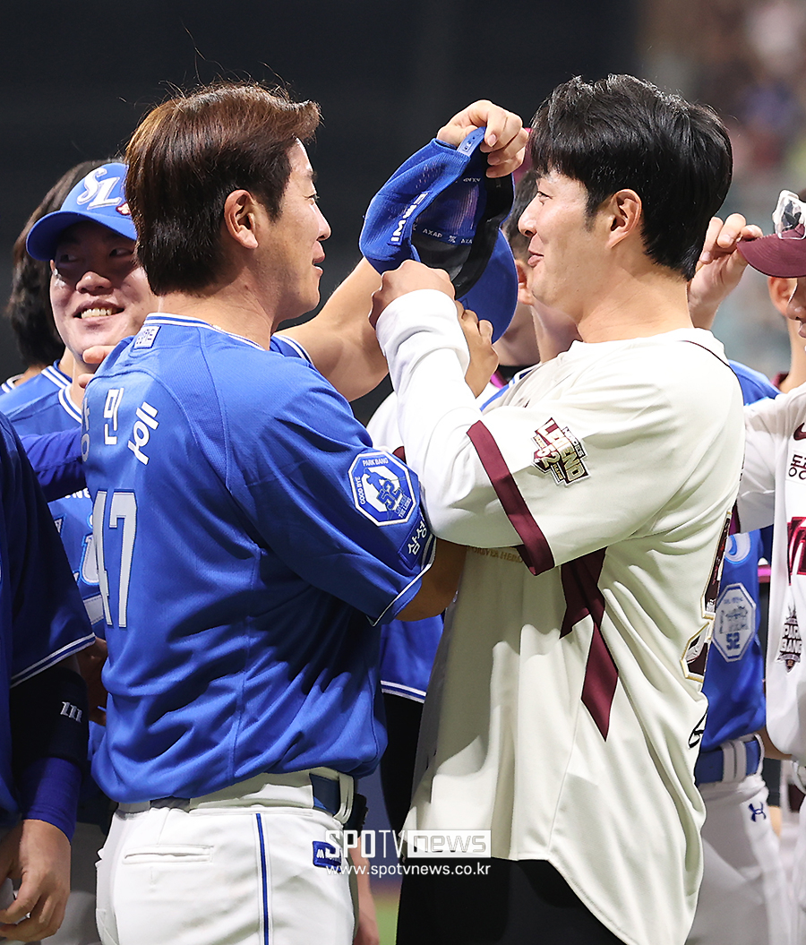 ▲ 강민호 박병호 코치 ⓒ곽혜미 기자