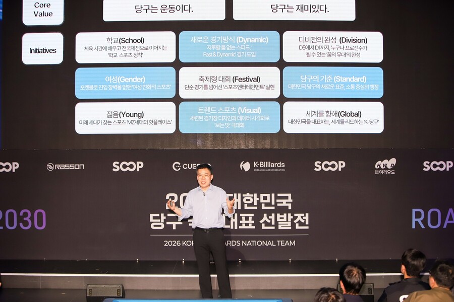 “당구, 스포츠 넘어 문화로”…서수길 회장 ‘K-빌리어드 2030’ 제시